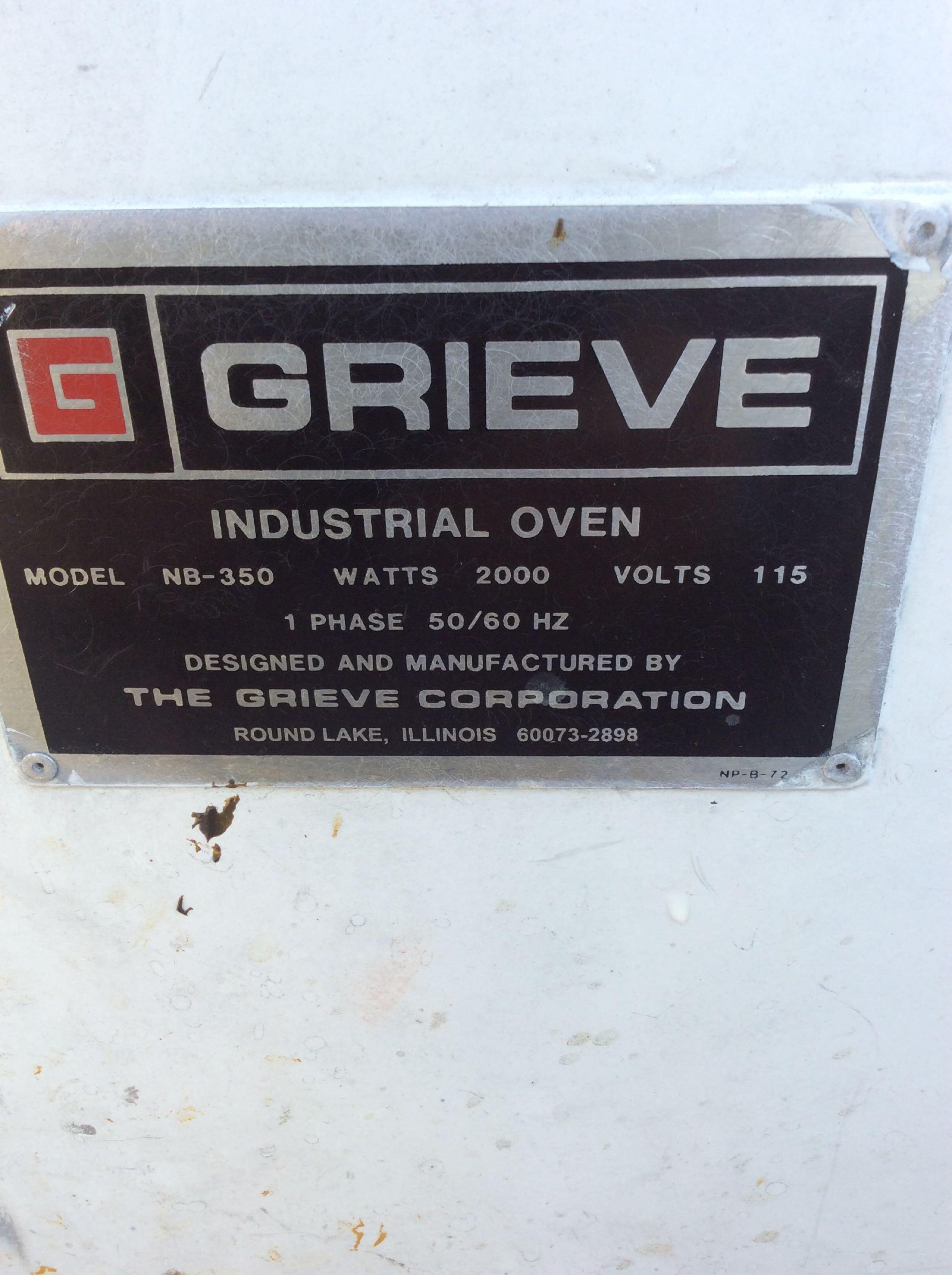 Grieve Industrial Cure Oven