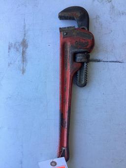 Lot of (2) Ridgid pipe wrenches