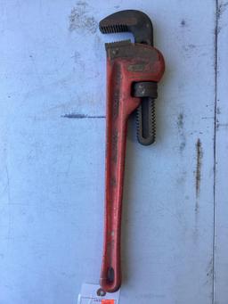 Lot of (2) Ridgid pipe wrenches