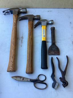 Box lot of assorted tools
