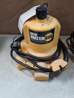 Box Lot of Wayne Water Bug 1/6 HP Submersible Utility Pumps