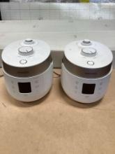 Lot of (2) Cuckoo 6-Cup Twin Pressure Rice Cooker & Warmer