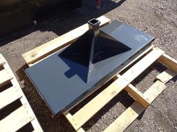 New Stout Receiver Hitch Plate To Fit Skid Steer Loader