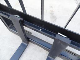 New Tomahawk Fork Attachment To Fit Skid Steer Loader, 42in Forks