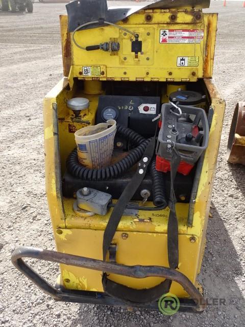 Wacker RT Walk-Behind Trench Compactor, Lombardini Diesel, 32in Double Drums, w/ Remote, Extra Drum,