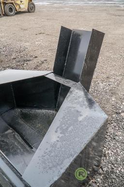 New Kit 3/4 Cubic Yard Concrete Placement Bucket To Fit Skid Steer Loader