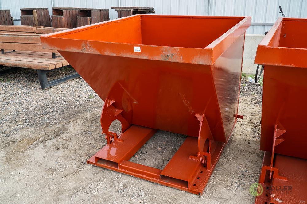 New Kit 1.75 Cubic Yard Trash Hopper, Self Dumping, 6000 LB Capacity