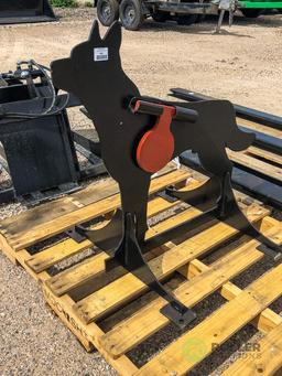 New Kit Coyote Shooting Target w/ Heart Flapper, 1/2 AR500 Steel