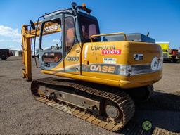 2007 Case CX130 Hydraulic Excavator, 24in TBG, No Bucket, Hour Meter Reads: 3476, S/N: DAC132122