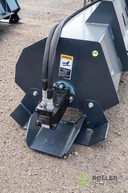 New Wolverine 72in Hydraulic Rotary Tiller Attachment To Fit Skid Steer Loader