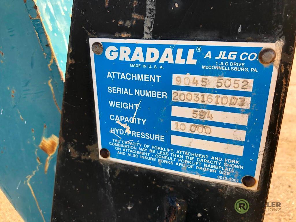 Gradall 534D9-45 Telescopic Forklift, 9000 LB Capacity, 45' Reach, 3-Stage Boom, John Deere Diesel,