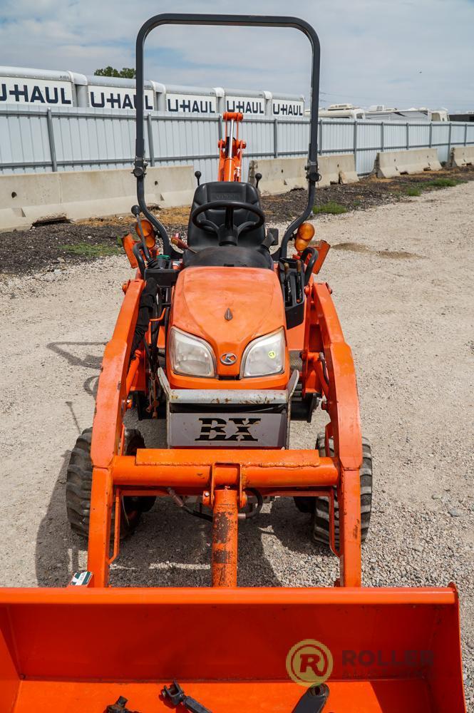 2013 Kubota BX25 4WD Tractor/Loader, Backhoe Attachment, PTO, 3-Pt, S/N: 63647, Hour Meter Reads: