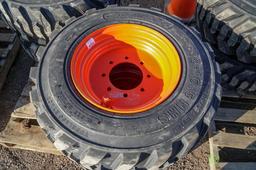 (4) New Loadmax 12-16.5 Skid Steer Tires w/ Wheels