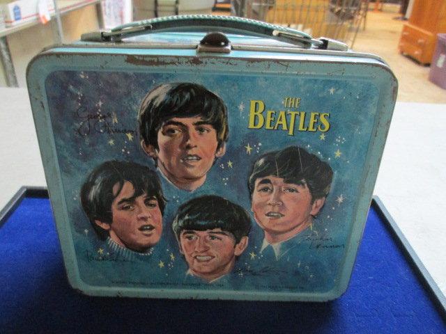 Lunch Box The Beatles With Thermos - Blue Box NEMS Ent Ltd 1965 - Aladdin Nash Tenn USA - con 363