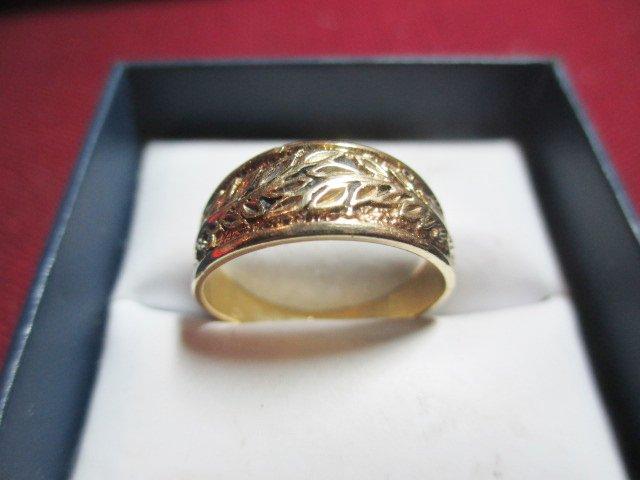 14K Yellow Gold Ring - Size 10.5 - con 12