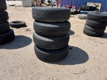 (4) 70R15 TIRES AND RIMS