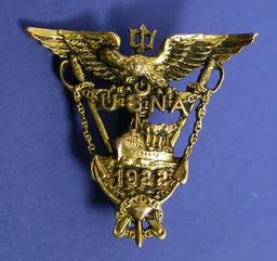 US Naval Academy 1922-Dated Gold Pin (DCE)