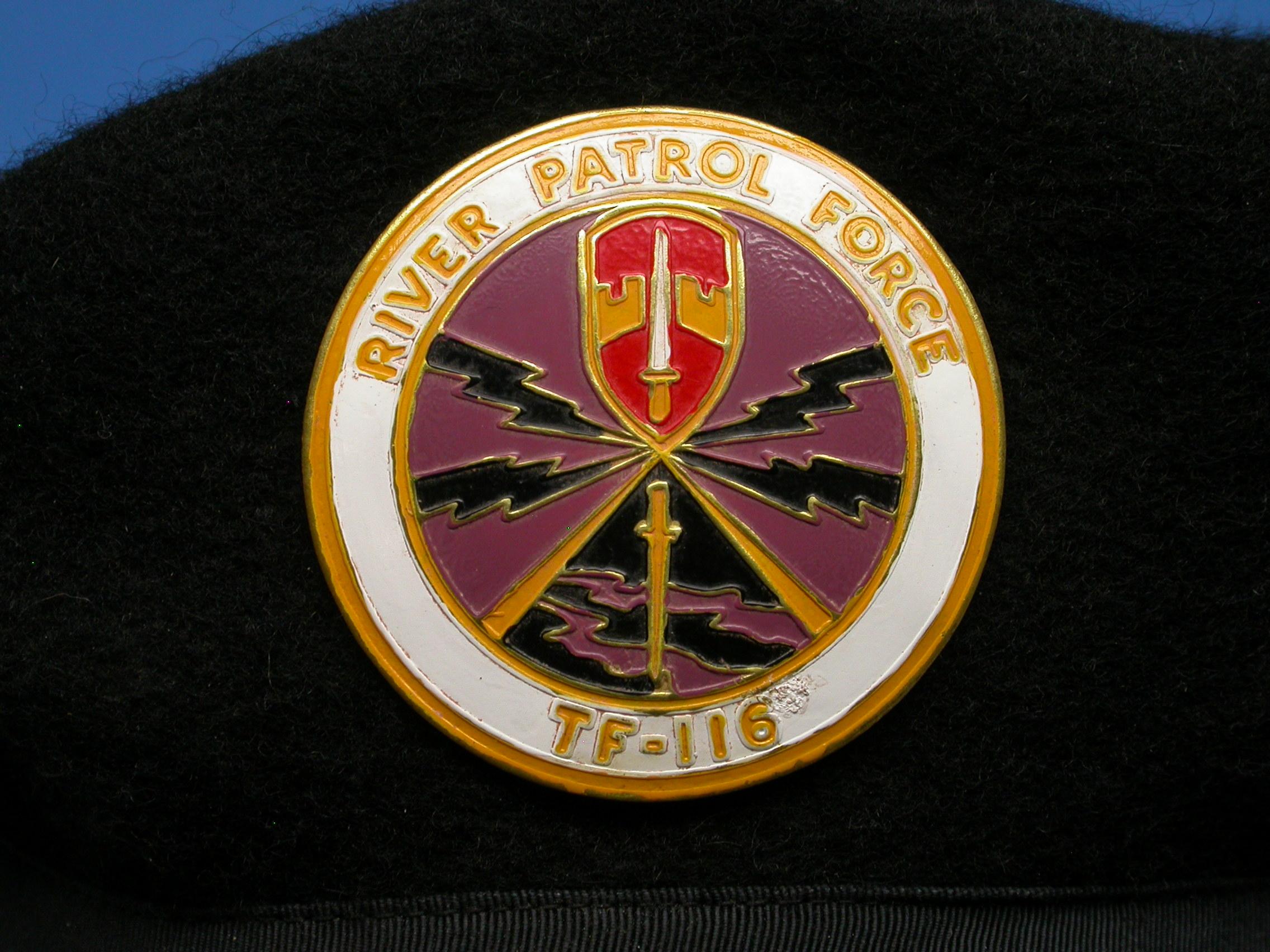 US Navy Vietnam War era River Patrol Force Task Force -116 Beret (BA)