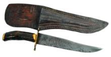 Antique Stag-Handled Bowie Knife (CPD)