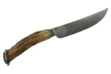 Antique Crown Stag W Bradshaw & Sons Shear Steel Patch Knife, Civil War Hornets Nest Button (KDW)