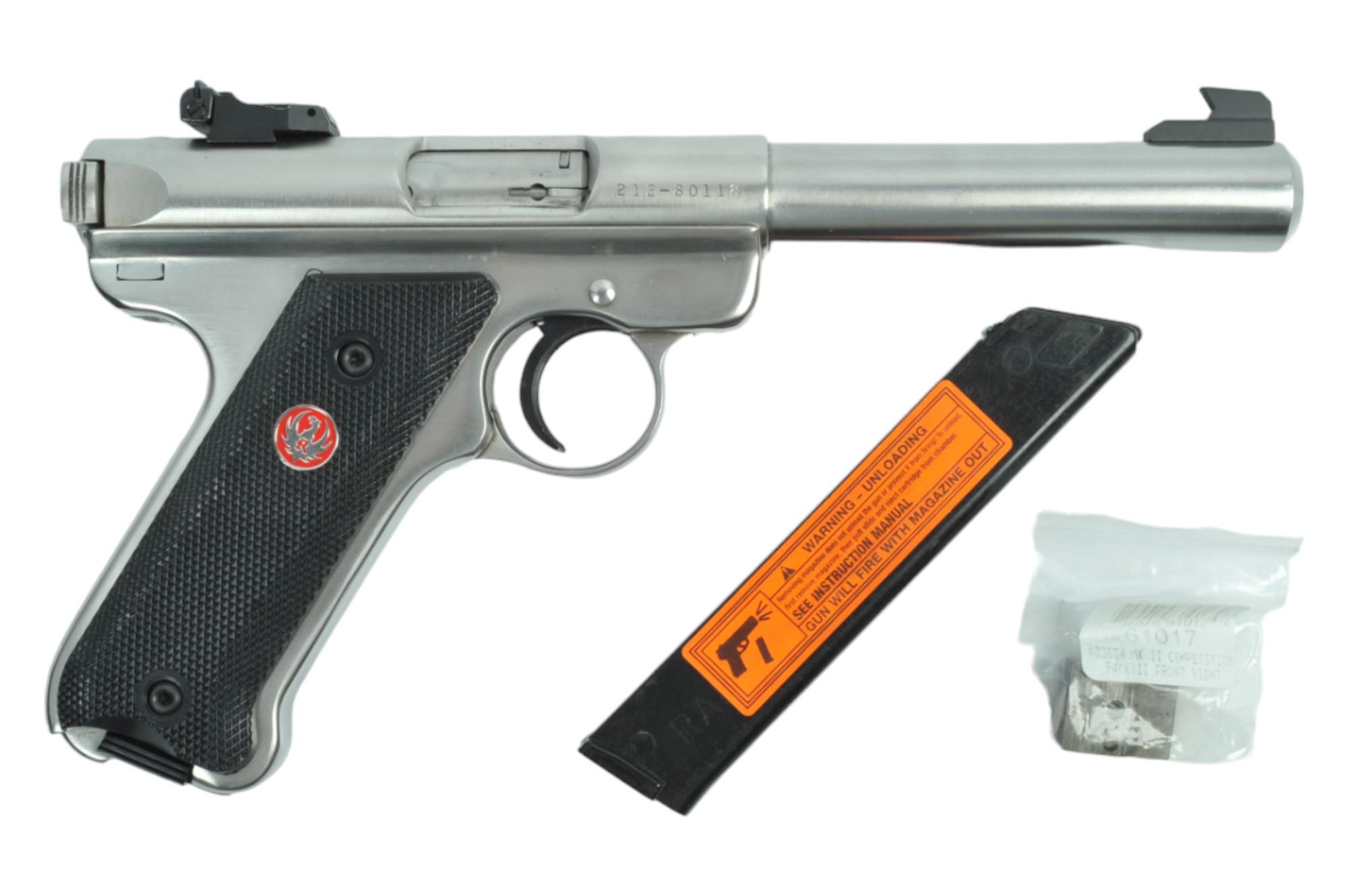 Ruger Mark II Target .22LR Semi-auto Pistol FFL Required: 212-80118 (KDW1)