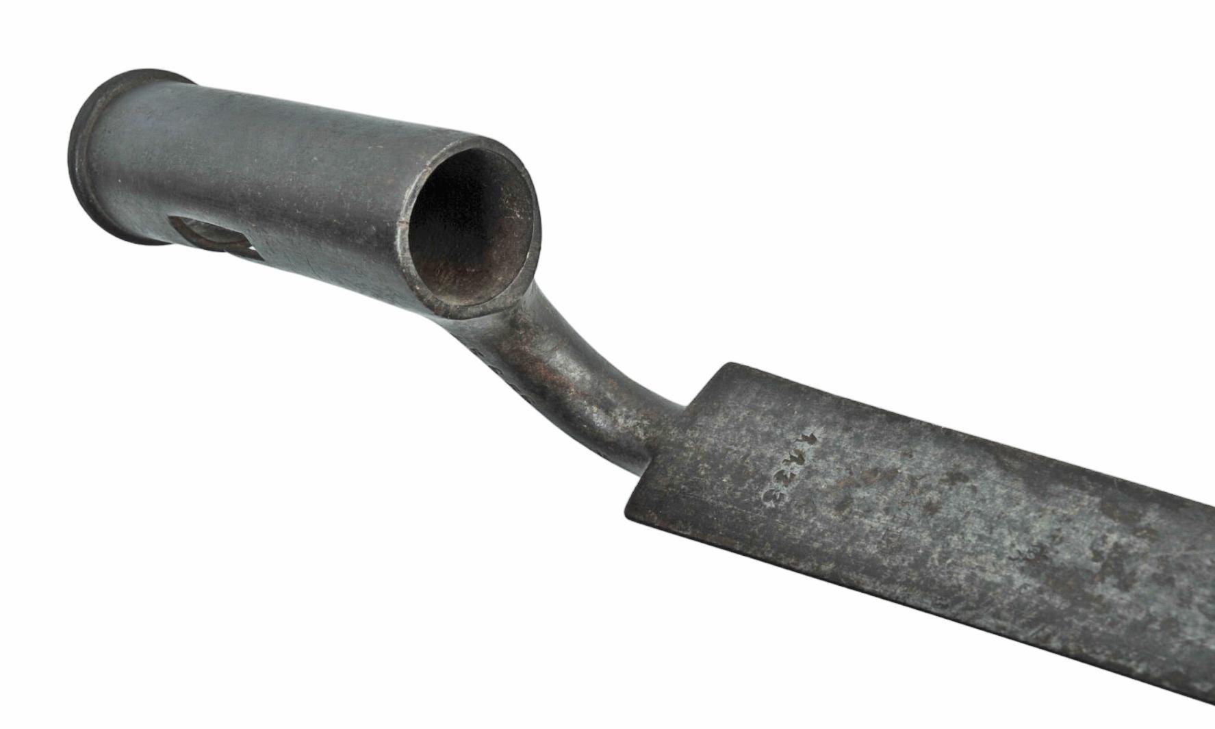 Antique Napoleonic War era Musket Socket Bayonet (DSC)