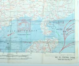 Three double-sided SW Pacific US Army Air Force WWII issue Silk/Cloth Escape Maps (HRT)