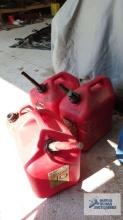 lot of gas cans