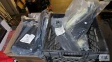 Large lot of zip ties with crate