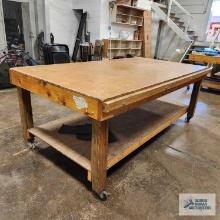Roll about 4 ft x 8 ft shop table