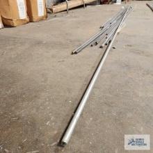 Lot of Steel round bar. Longest one is 24 ft