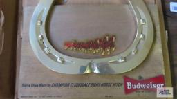 Budweiser Clydesdale horse sign