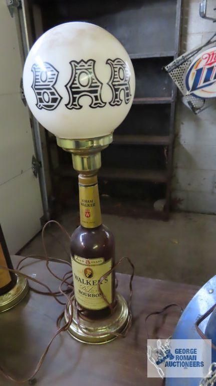 Pair of whiskey and bourbon bar lamps