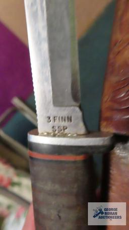 Case knife with sheath