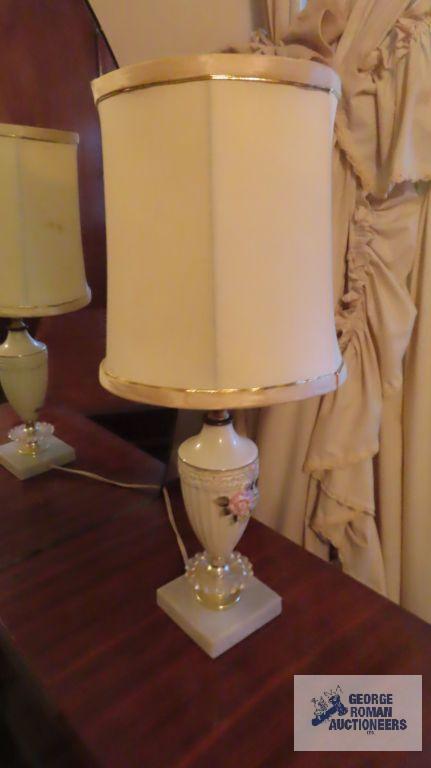 Pair of antique vanity lamps