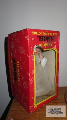 Vintage revolving musical angel with box