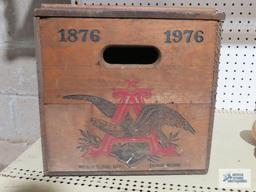 vintage Anheuser-Busch wooden crate