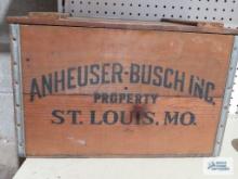 vintage Anheuser-Busch wooden crate
