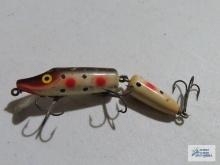 Vintage wooden articulated fishing lure