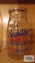 Sanitary's pasteurized milk and ice cream salad cream bottle
