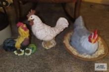 Chicken figurines