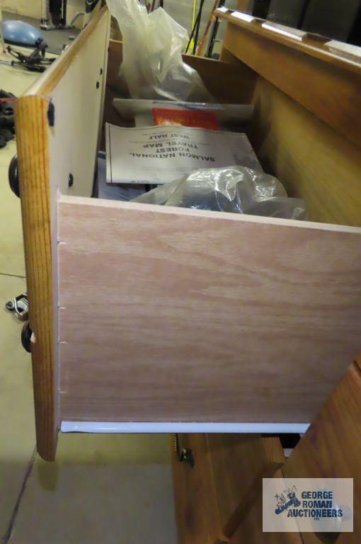 Six drawer dresser with mirror