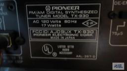 Pioneer stereo amplifier SA-73o and Pioneer digital synthesized tuner model TX-930