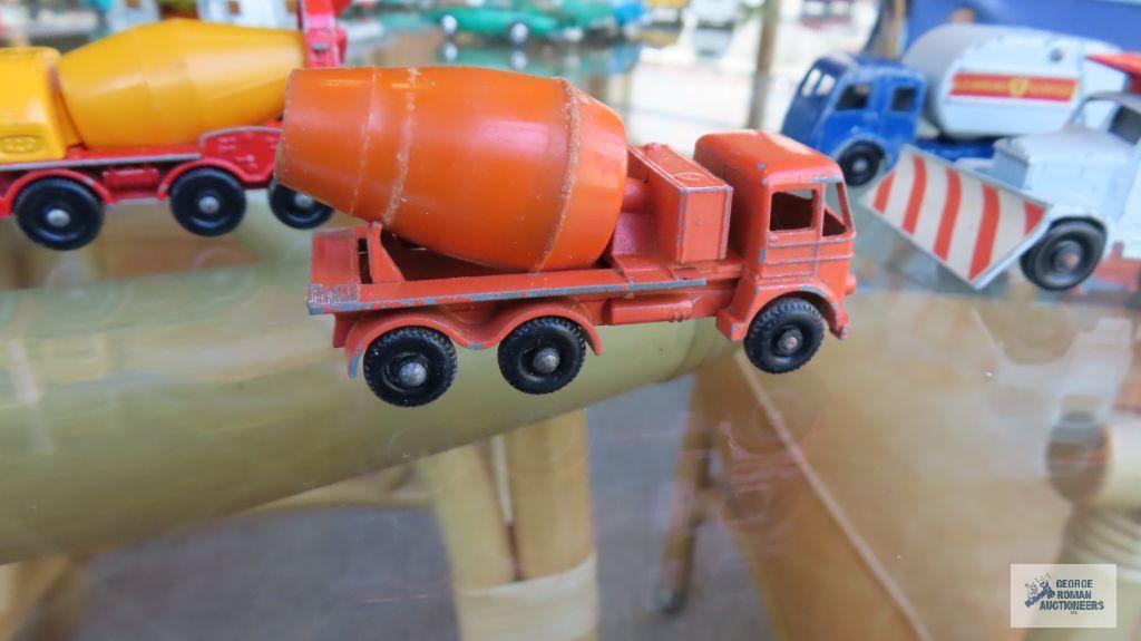 Two cement mixer trucks made in England by Lesney
