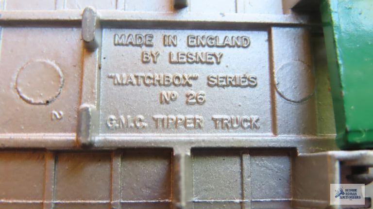 Two Tipper container trucks made in England by Lesney