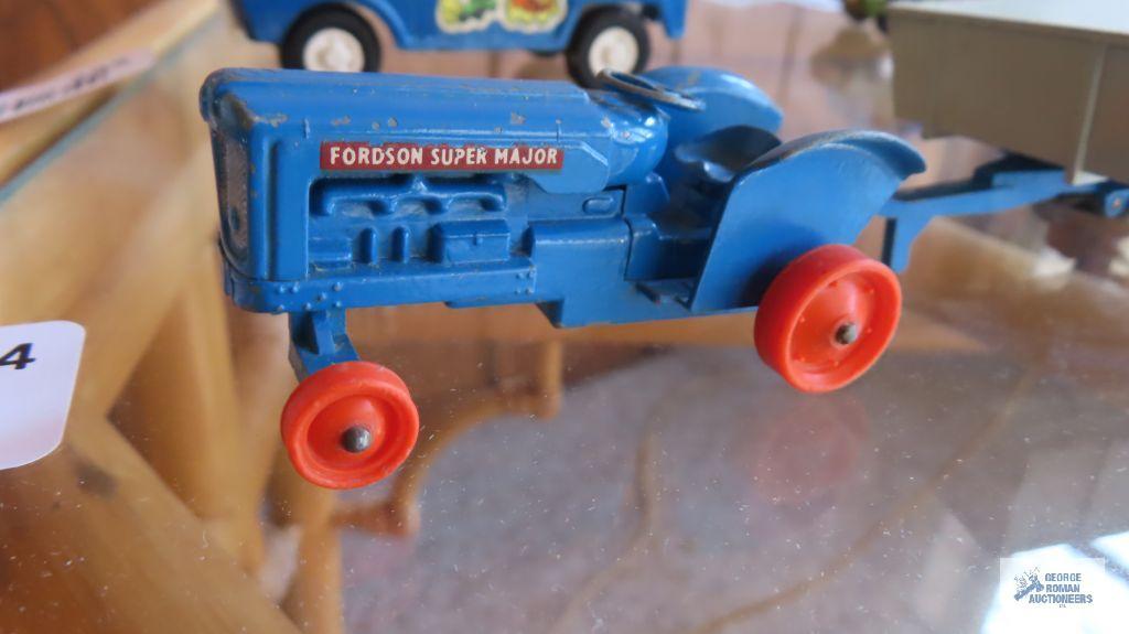 Tractor with trailer made in England by Lesney