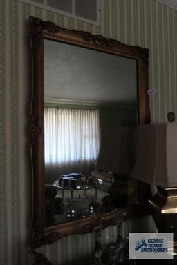 Ornate framed mirror