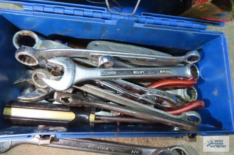 wrenches, pliers, screwdrivers and etc