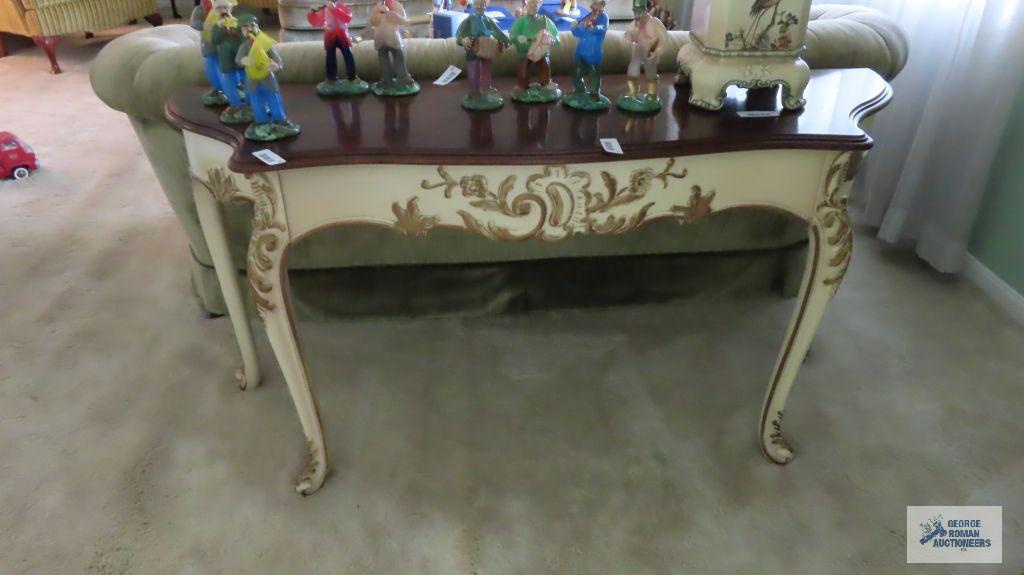 French Provincial style sofa table ...