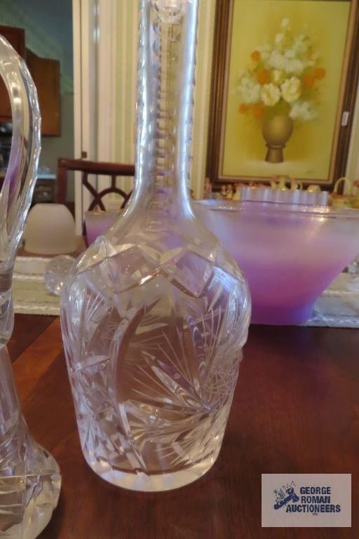 Crystal star design pitchers and decanter